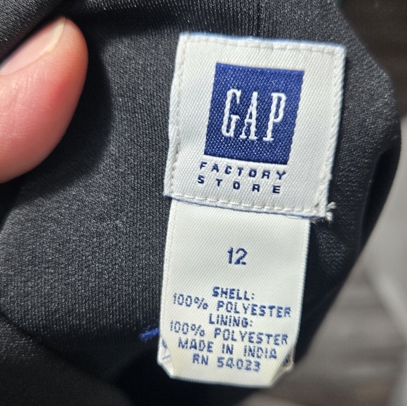 Gap Sleeveless V Neck Black Shift Dress Sz 12 - Picture 6 of 10